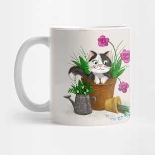 Cat in the Garden Mug